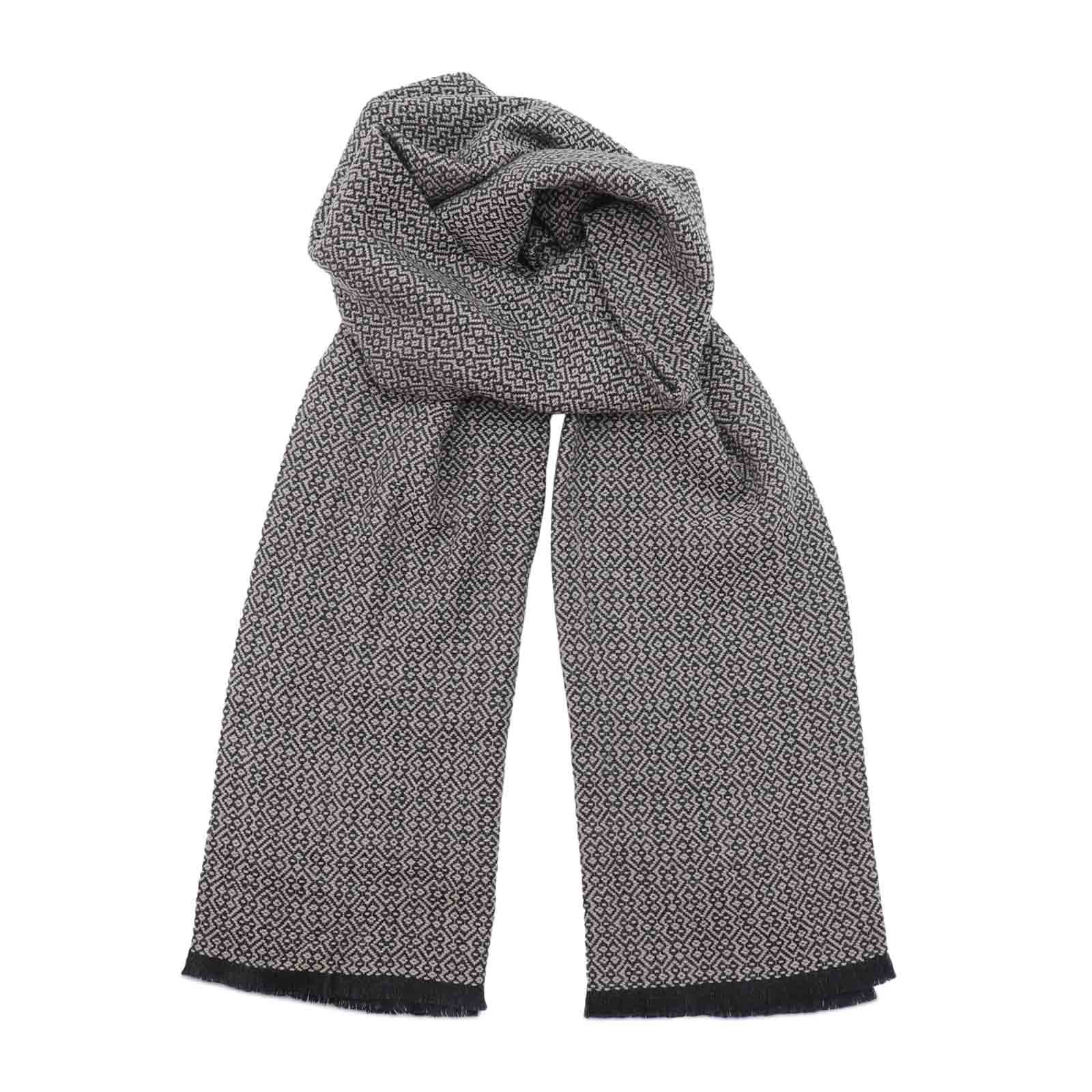 Lapuan Kankurit【 KOLI merino wool scarf 】 beige-black - ViVO,VA