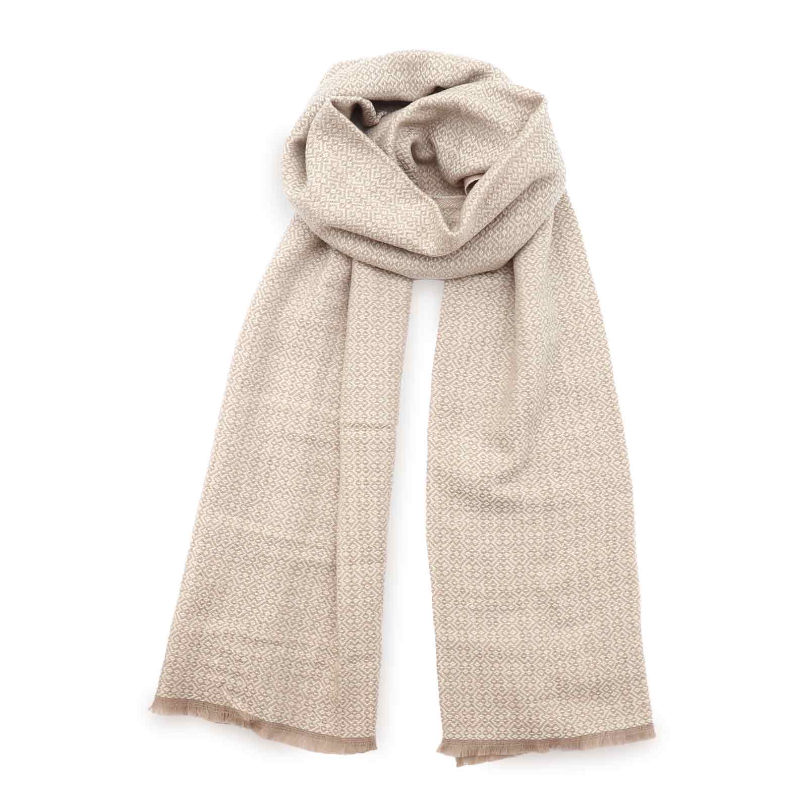 Lapuan Kankurit【 KOLI merino wool scarf 】 beige-white - ViVO,VA online  market