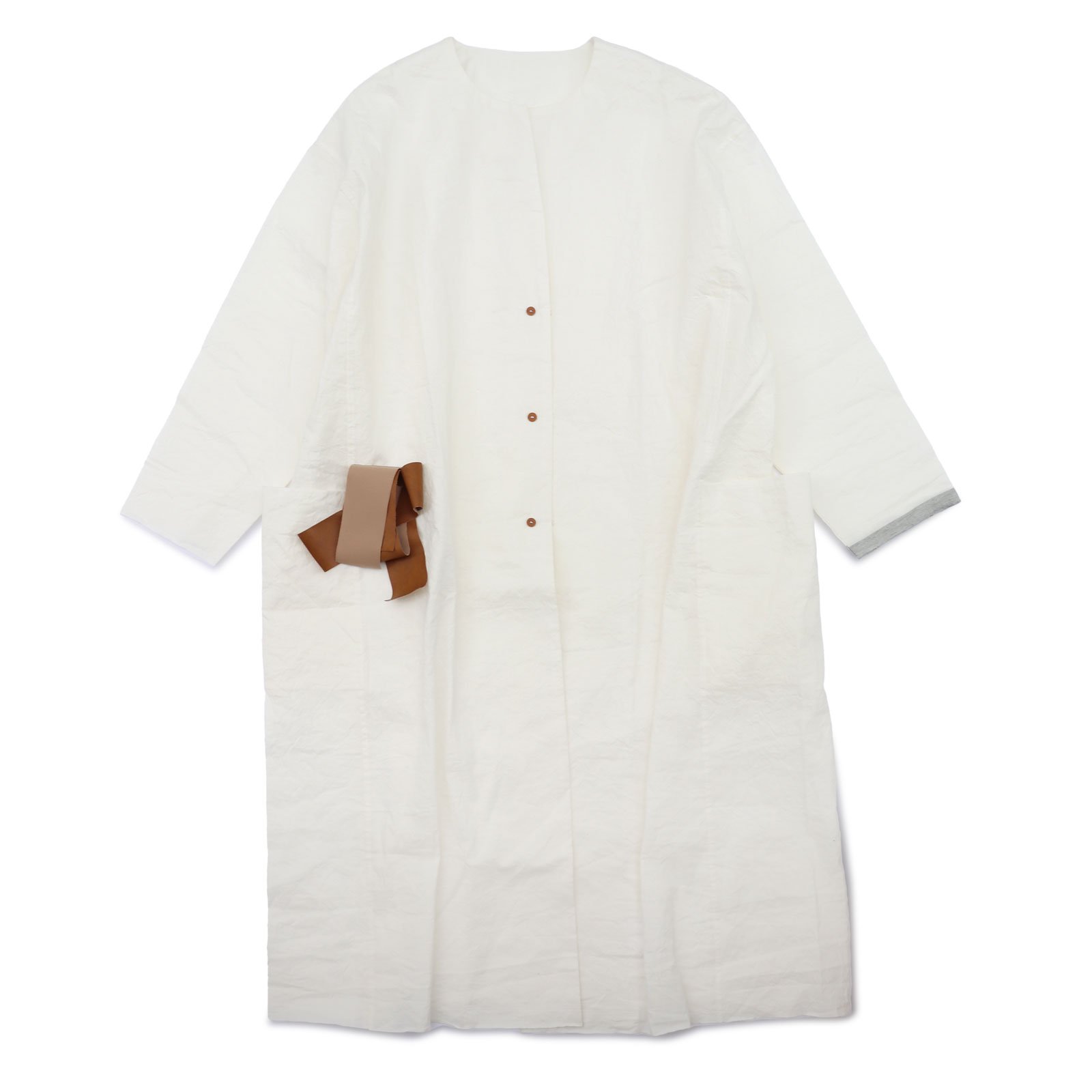 ヒムカシ製図 - 耳鳴！kruta coat -（ 画用紙布／Off white） - ViVO,VA online market