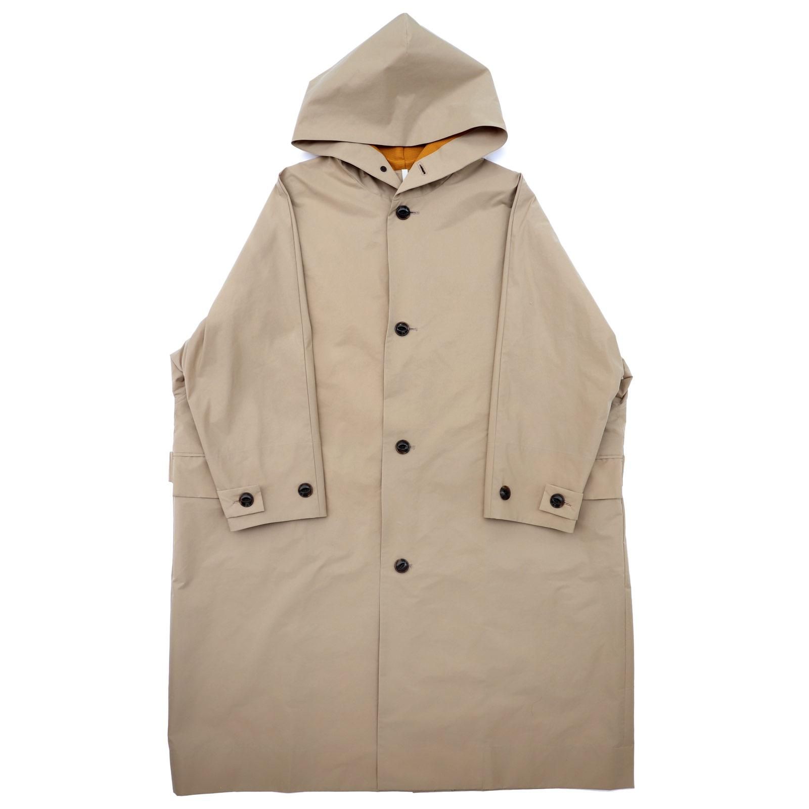 ヒムカシ製図 - triangle rain coat -（ ケント紙布／SAND BEIGE