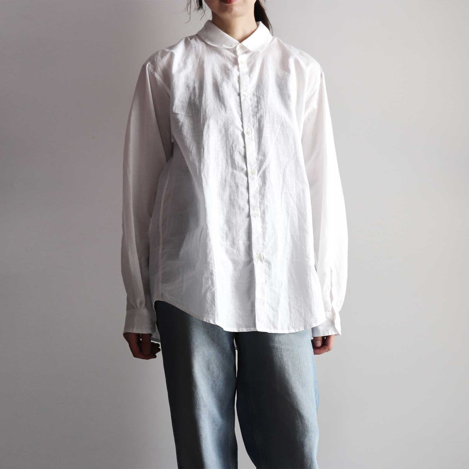 SUNO&MORRISON KHADI RUFFLE 公式 BIG SHIRT