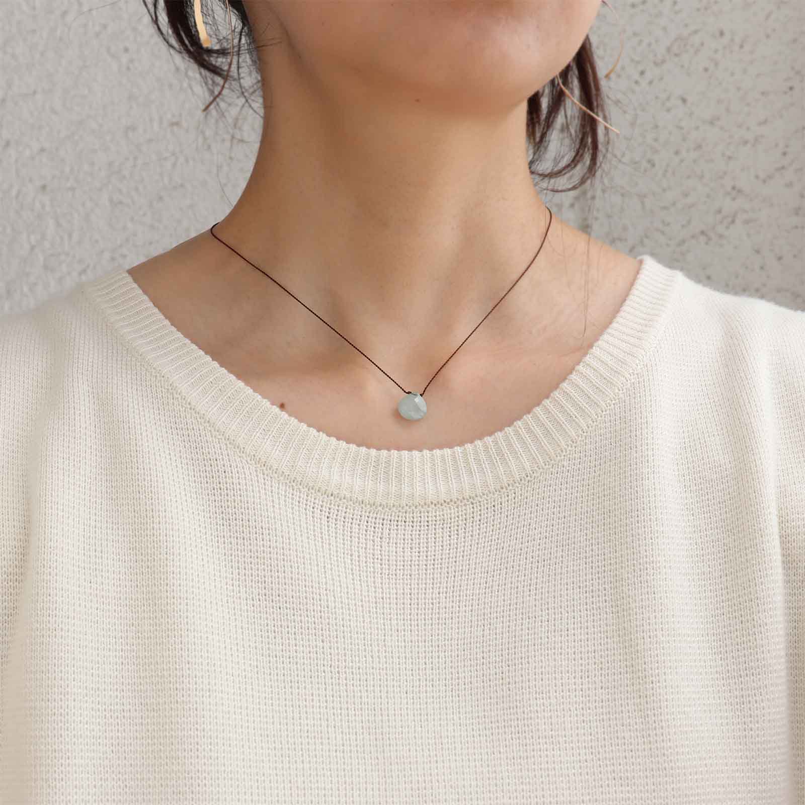 Margaret Solow | Smooth Stone Necklace | アクアマリン - ViVO,VA online market