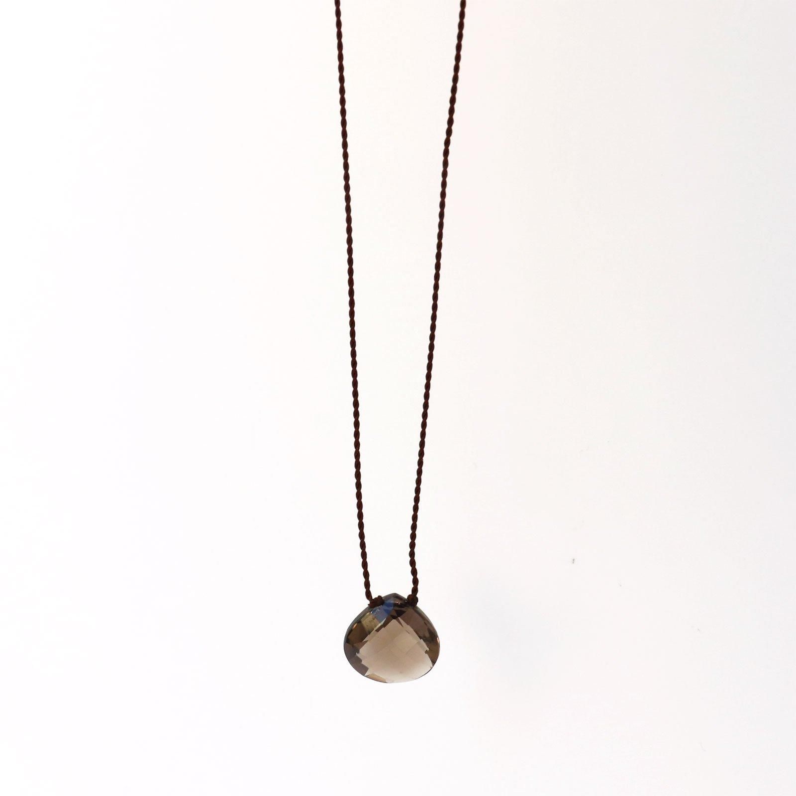 Margaret Solow | Smooth Stone Necklace | スミーキークオーツ - ViVO,VA online market