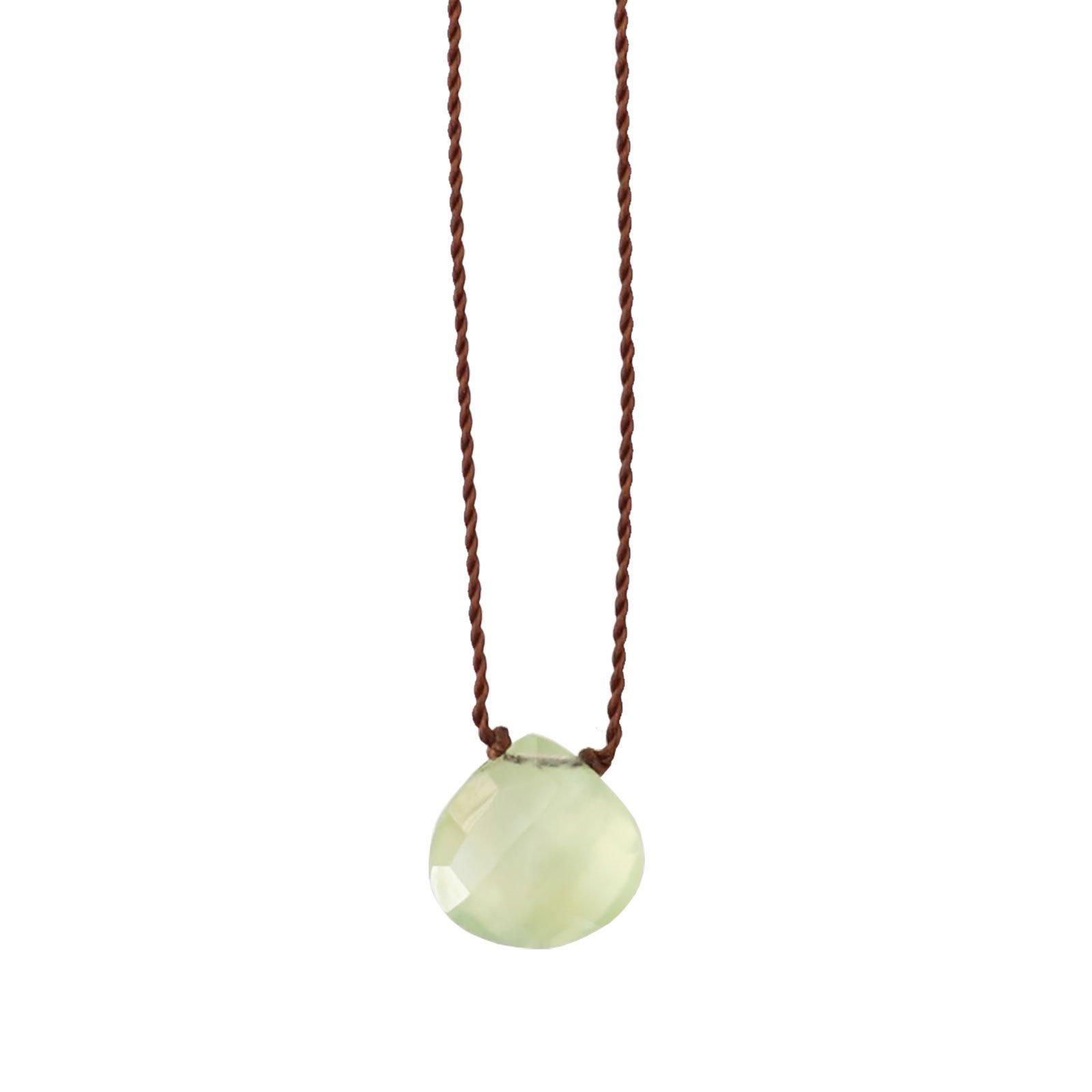 Margaret Solow | Smooth Stone Necklace | プレナイト - ViVO,VA online market