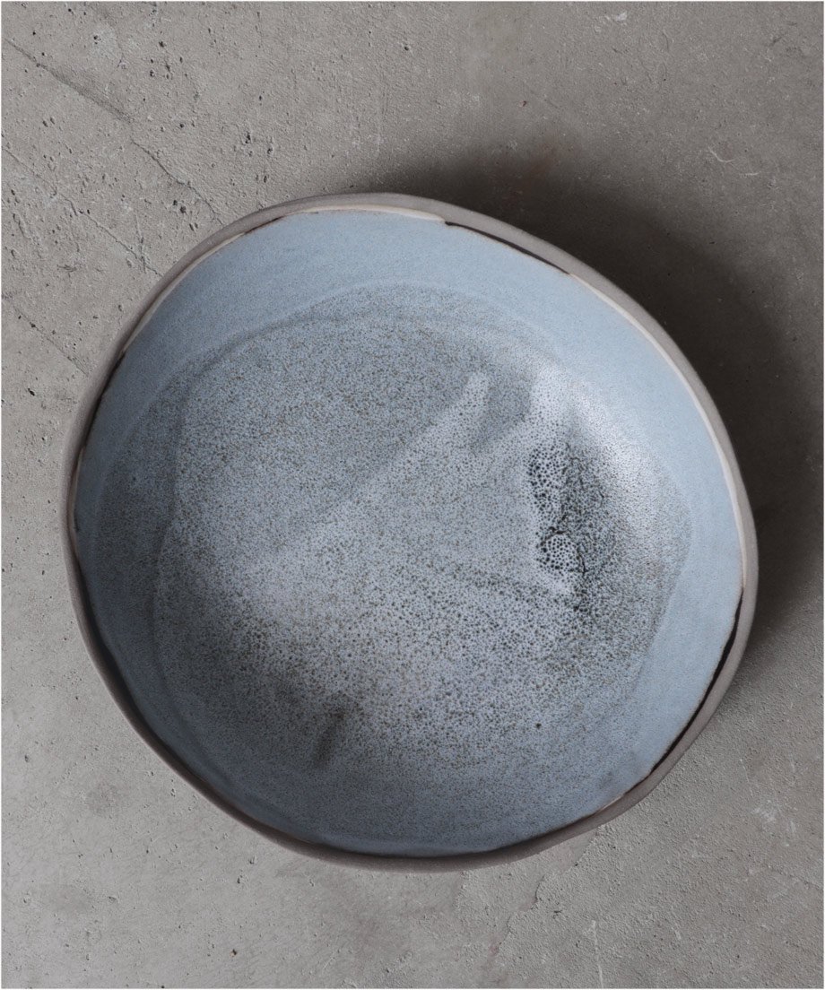 Laima Ceramics<br>grey on grey bowl 22 - C