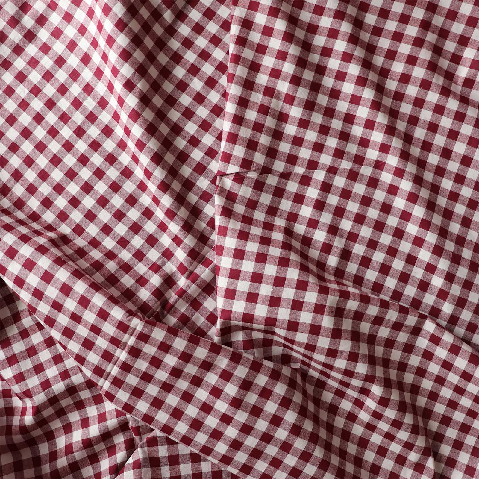 MERCHANT & MILLS | Large Gingham Indian Cotton - WINE