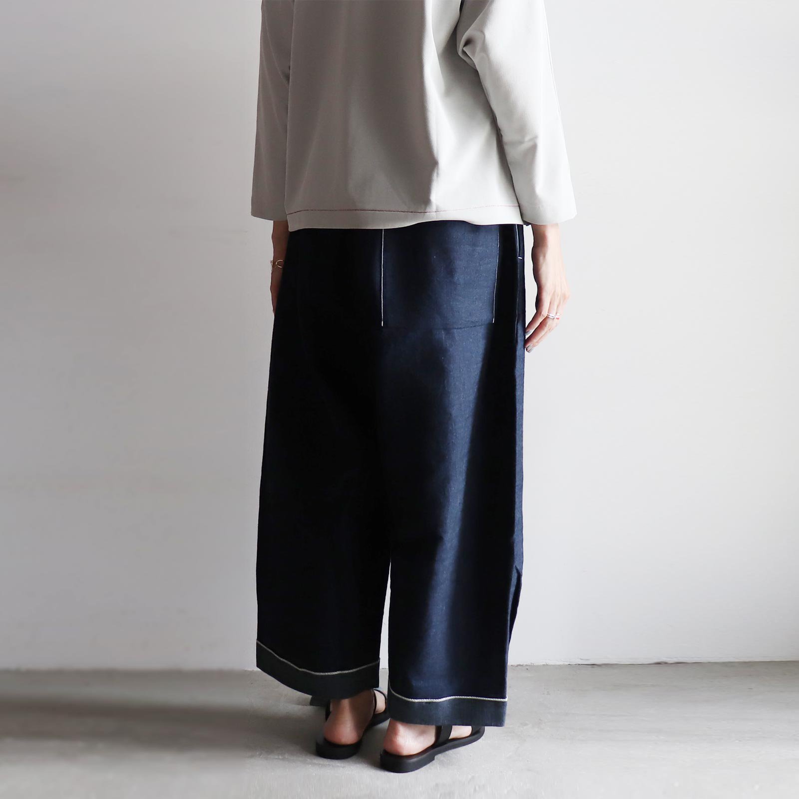 ヒムカシ製図 | 耳鳴! easy ju-do salong pants（ワーカーズ解撚インディゴデニム） - ViVO,VA online  market