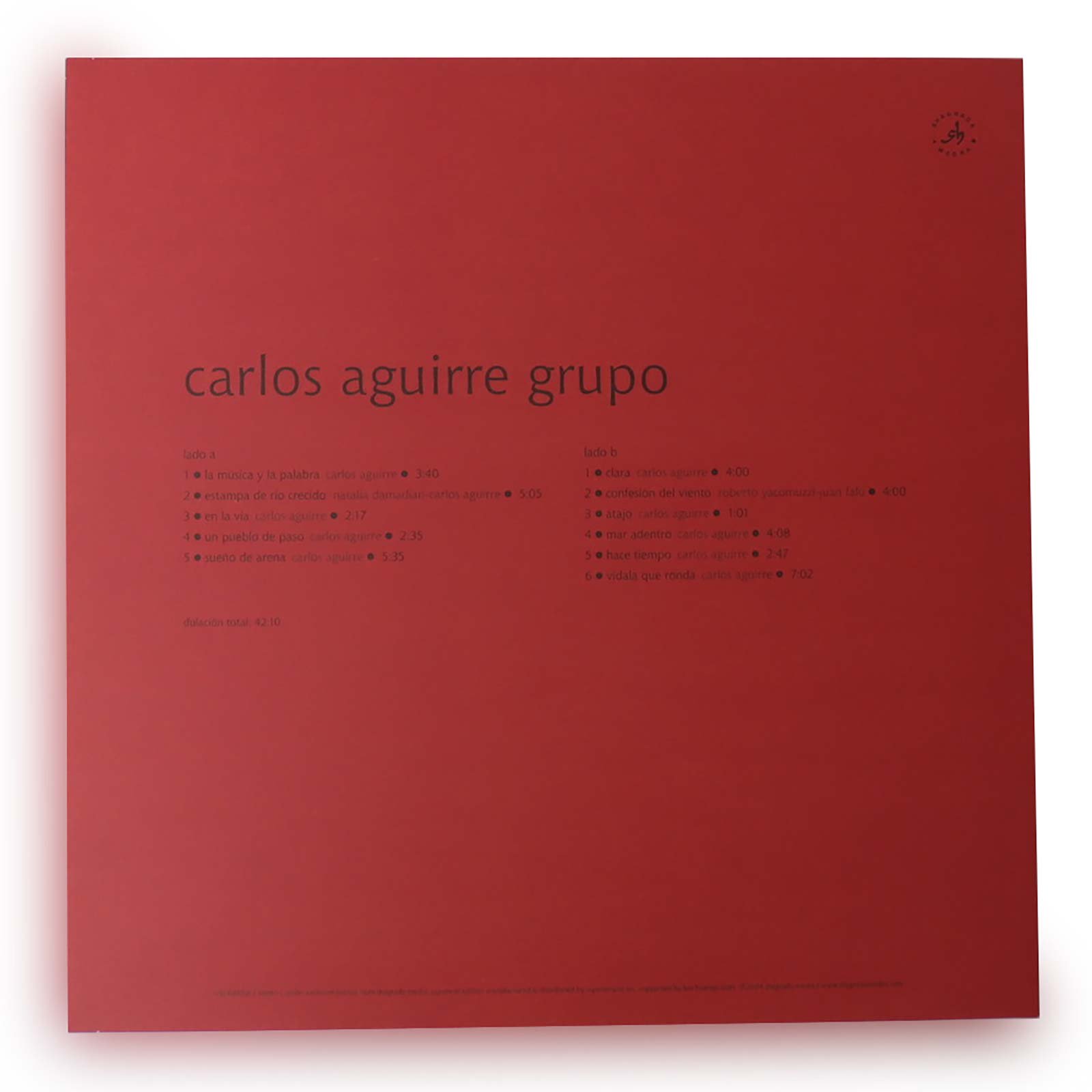 Carlos Aguirre Grupo “Carlos Aguirre Grupo (rojo)【LP】カルロス・アギーレ・グルーポ  『カルロス・アギーレ・グルーポ（ロホ）』