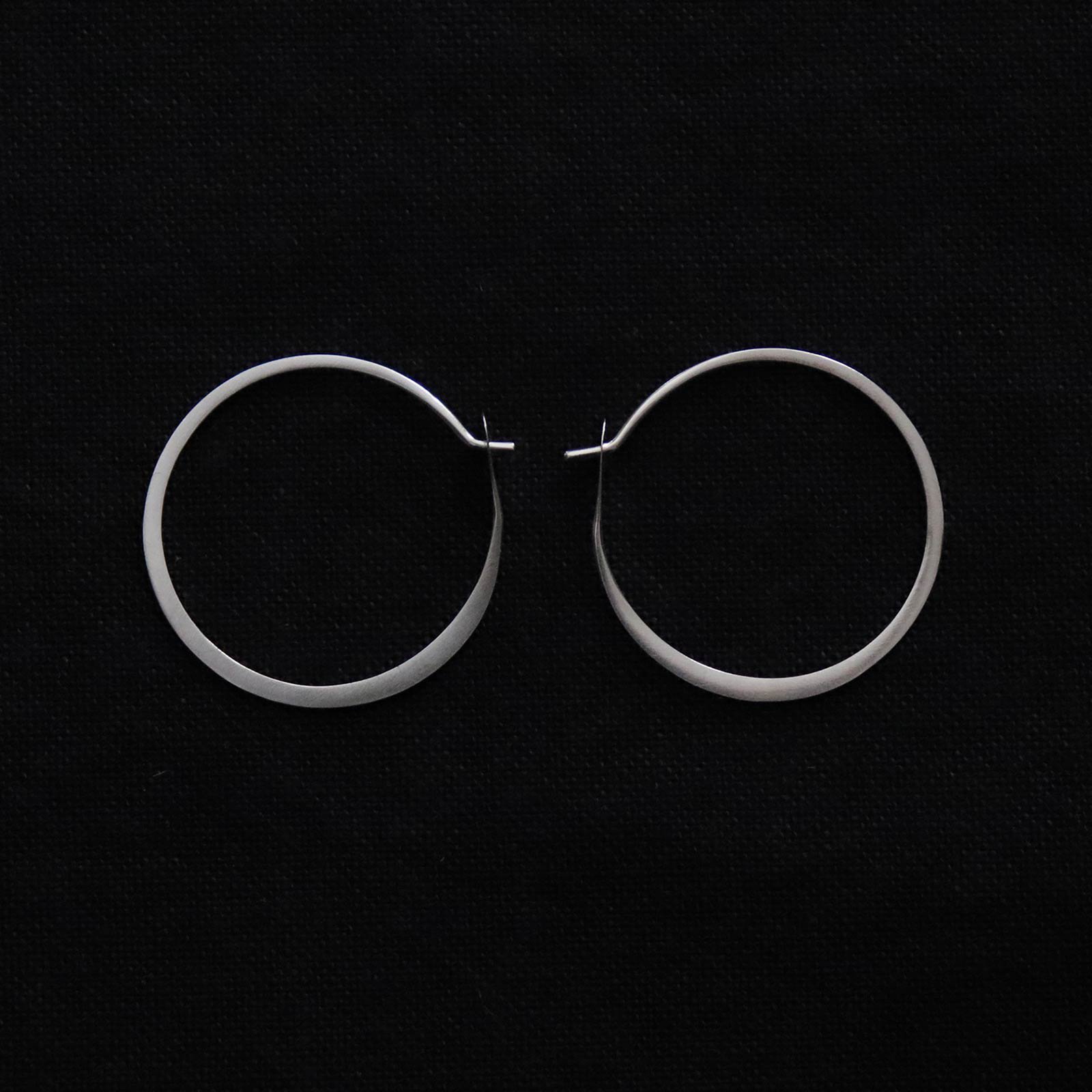 Melissa Joy Manning | Silver Large Round Hoops