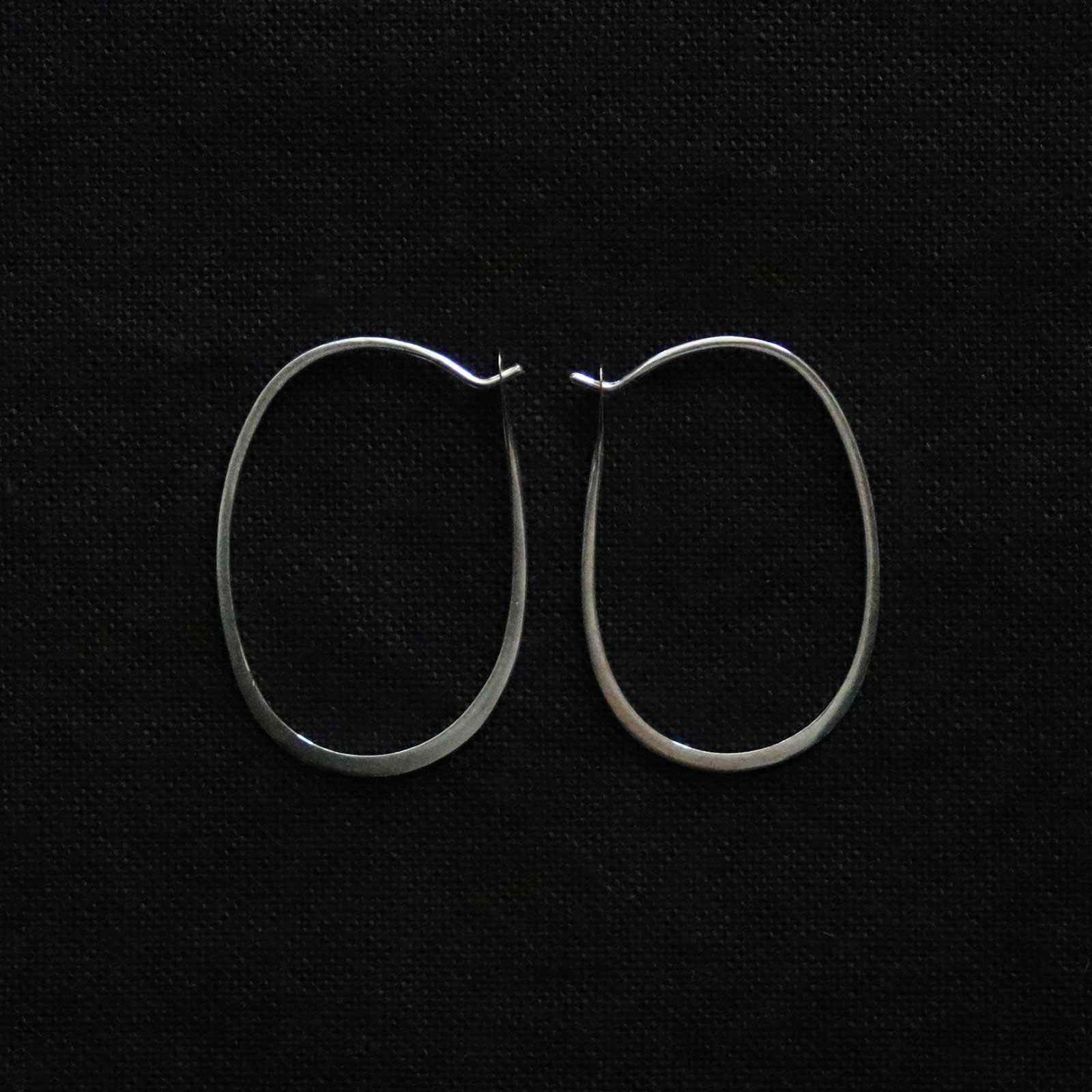 Melissa Joy Manning | Silver Large Oval Hoops