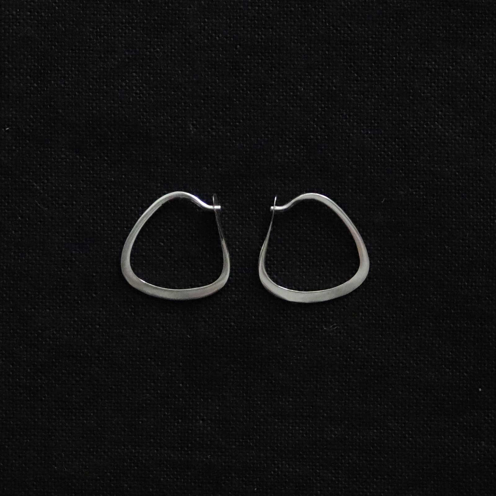 Melissa Joy Manning | Silver Small Triangle Hoops