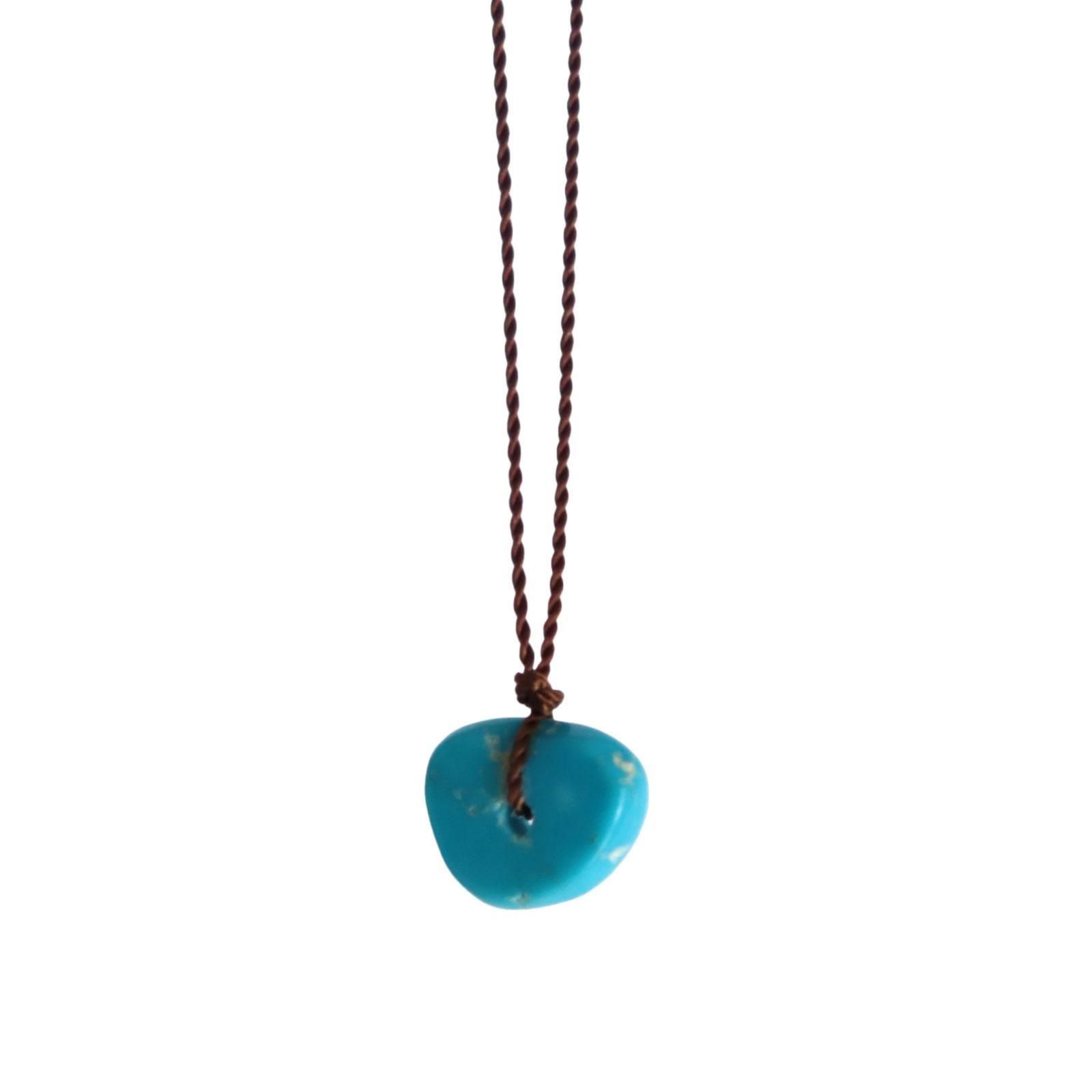 Margaret Solow | Small Raw Turquoise Necklace - ViVO,VA online market