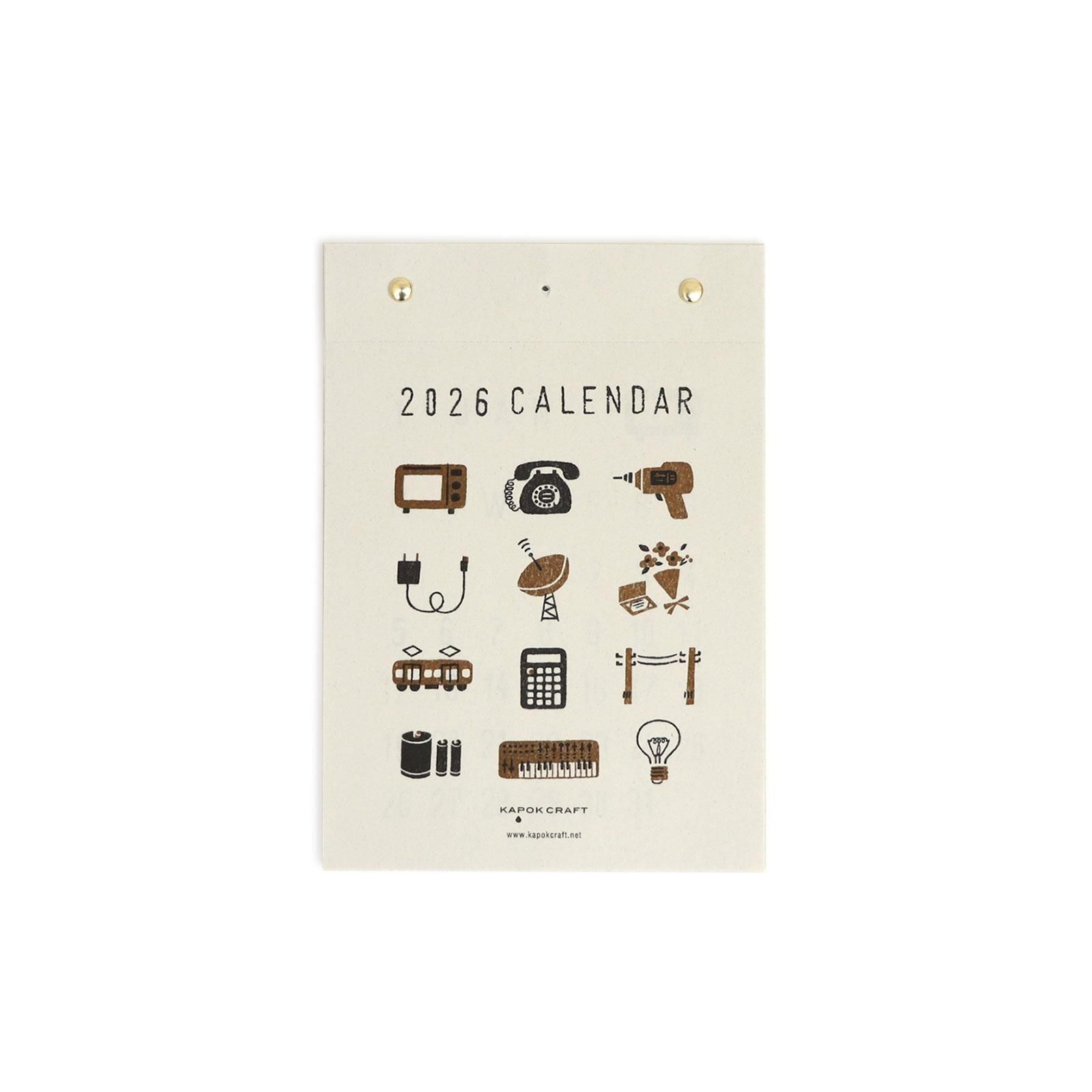 <img class='new_mark_img1' src='https://img.shop-pro.jp/img/new/icons8.gif' style='border:none;display:inline;margin:0px;padding:0px;width:auto;' />KAPOK CRAFT 2026 CALENDAR