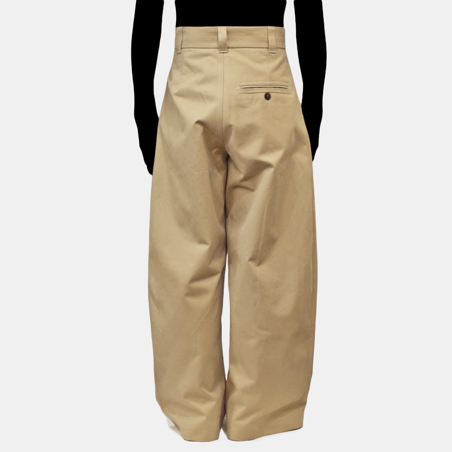 Deep Pleat Volume たわい Pant SORTE TAN XS 未使用