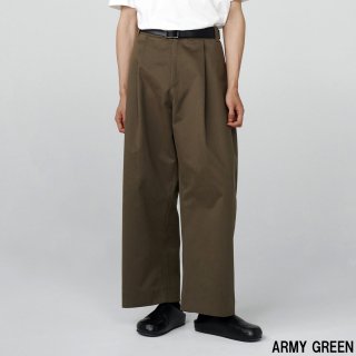 STUDIO NICHOLSON<br>PEACHED COTTON TWILL VOLUME PLEAT PANTS<img class='new_mark_img2' src='https://img.shop-pro.jp/img/new/icons2.gif' style='border:none;display:inline;margin:0px;padding:0px;width:auto;' />