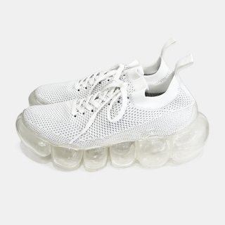 grounds<br>JEWELRY white gray x clear sole 