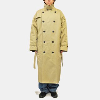 ATON<br>WEST POINT OVERSIZED TRENCH COAT<img class='new_mark_img2' src='https://img.shop-pro.jp/img/new/icons2.gif' style='border:none;display:inline;margin:0px;padding:0px;width:auto;' />