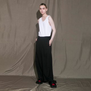 my beautiful landlet<br>STRETCH TROPICAL NO TUCK WIDE PANTS