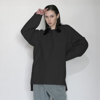 VOAAOV<br>WOOL RING JERSEY Crew Neck Pullover