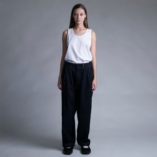 my beautiful landlet<br>12oz DENIM TUCK WIDE PANTS（ONE WASH）<img class='new_mark_img2' src='https://img.shop-pro.jp/img/new/icons16.gif' style='border:none;display:inline;margin:0px;padding:0px;width:auto;' />