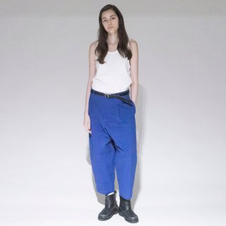 VOAAOV<br>Cotton Dyed Washer Wide Cropped Pants