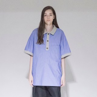 VOAAOV<br>C/N Dry Wash Stripe Polo Shirt<img class='new_mark_img2' src='https://img.shop-pro.jp/img/new/icons16.gif' style='border:none;display:inline;margin:0px;padding:0px;width:auto;' />
