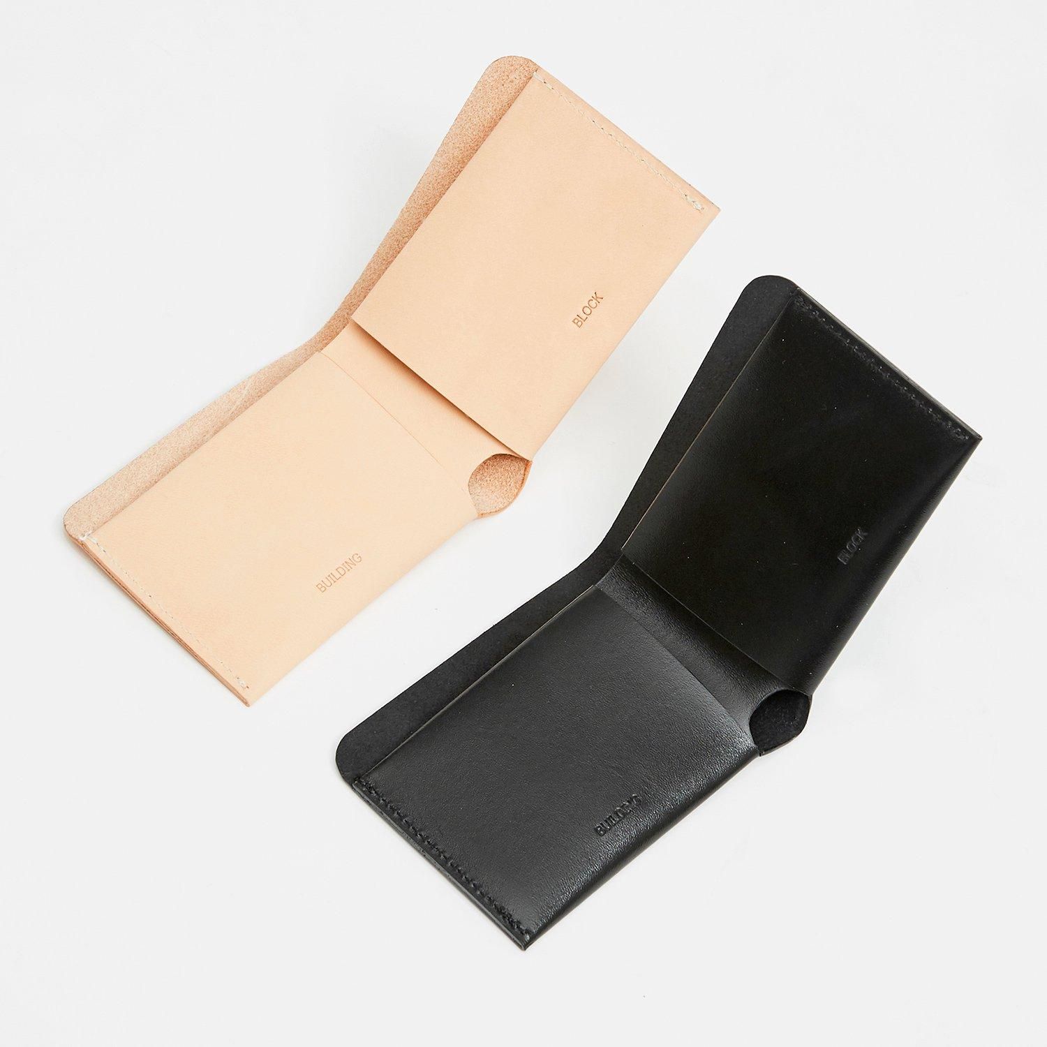 BUILDING BLOCK ナチュラル　二つ折り財布 BUILDING BLOCK ナチュラル二つ折り財布