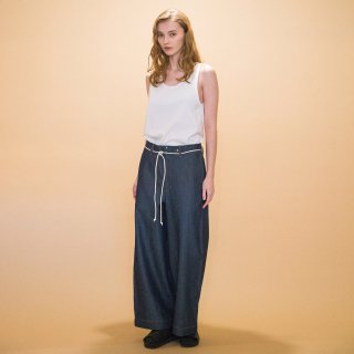 my beautiful landlet<br>OPEND ANTIQUE DENIM NO TUCK WIDE PANTS