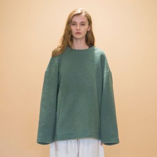 my beautiful landlet<br>SLIVER WOOL CREW NECK PULLOVER