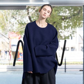 VOAAOV<br>WOOL RING JERSEY Crew Neck Pullover