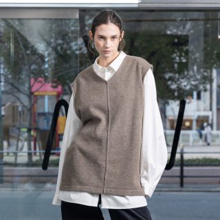VOAAOV<br>RECYCLE WOOL V-Neck Vest