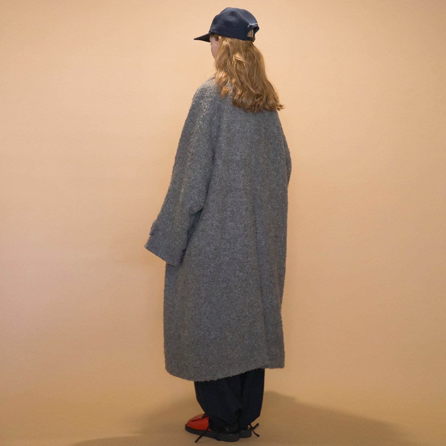 my beautiful landlet Knit mohair グレーオレンジ - ニット