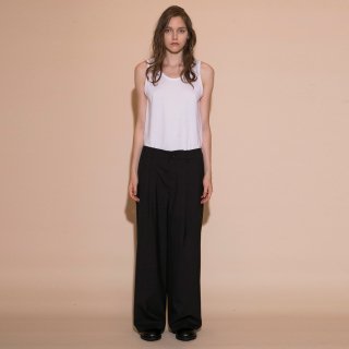 my beautiful landlet<br>TROPICAL CLOTH TUCK WIDE PANTS