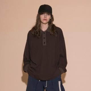 my beautiful landlet<br>SEED STITCH LONG SLEEVE BIG POLO