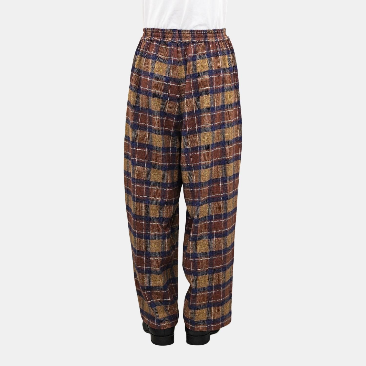 my beautiful landlet 100%コットン my beautiful landlet - COTTON TWEED CHECK RAGLAN OVERSIZE