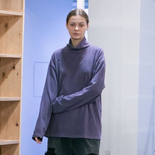 my beautiful landlet<br>STRETCH SINGLE JERSEY HIGH NECK TOPS / border