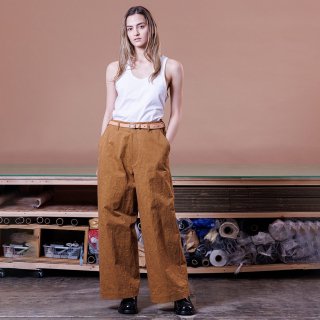 VOAAOV<br>SUN DRYING LIGHT HAND TWIL Wide Straight Pants