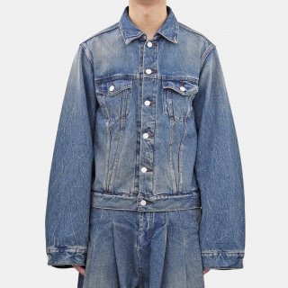 SHINYAKOZUKA<br>WASHED ORDINARY CITY TRUCKER - INDIGO