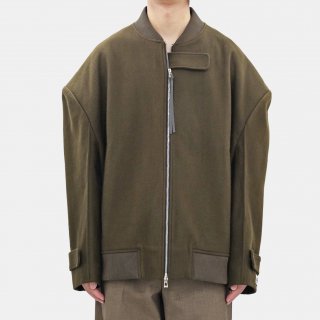 Dhruv Kapoor<br>PADDED SHOULDER FELT BOMBER JACKET