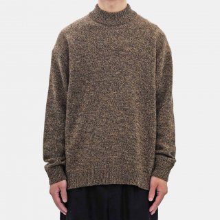 ATON<br>BABY WOOL MOULINE MOCKNECK SWEATER