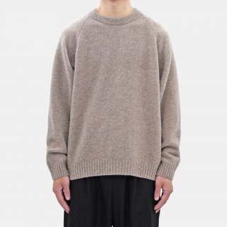 ATON<br>LAMBS WOOL CREWNECK SWEATER