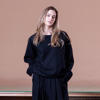 VOAAOV<br>COMPRESSED WOOL Crew Neck Pullover