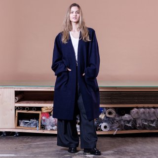 VOAAOV<br>COMPRESSED WOOL Long Cardigan