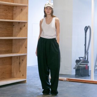 my beautiful landlet<br>VISCOSE WOOL CASHMERE WIDE EASY PANTS