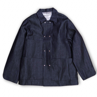 my beautiful landlet<br>DENIM BIG COVERALL JACKET (RIGID)