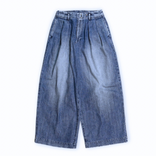 my beautiful landlet<br>DENIM TUCK WIDE PANTSUSED