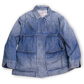 my beautiful landlet<br>DENIM BIG COVERALL JACKET (USED)