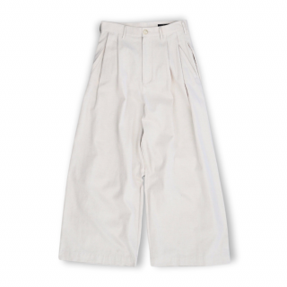 my beautiful landlet<br>COTTON LINEN TUCK WIDE PANTS