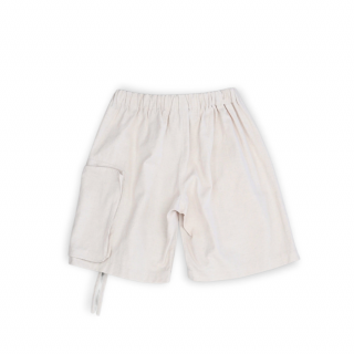 my beautiful landlet<br>COTTON LINEN  BIG POCKET SHORT PANTS