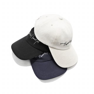 my beautiful landlet<br>COTTON LINEN BASEBALL LOGO CAP